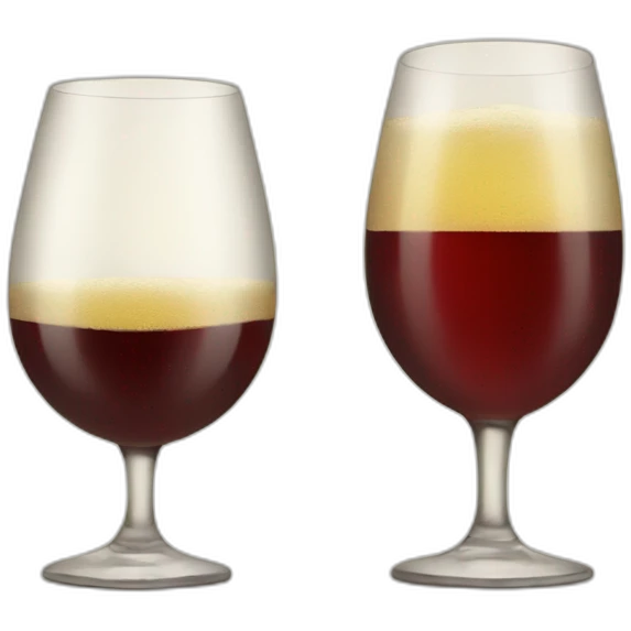 wine and beer cheers emoji