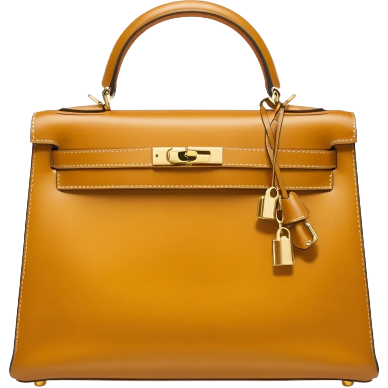 hermes kelly gold color bag emoji