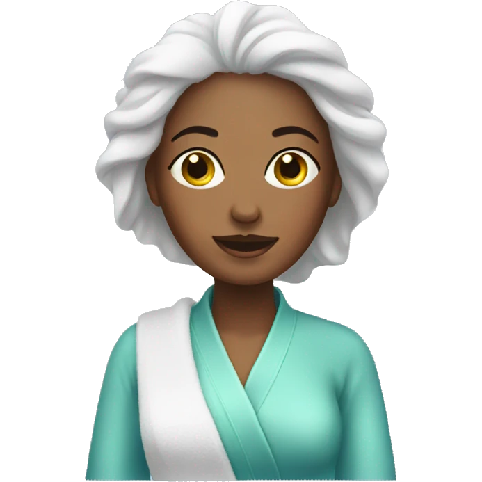 Lady getting spa emoji