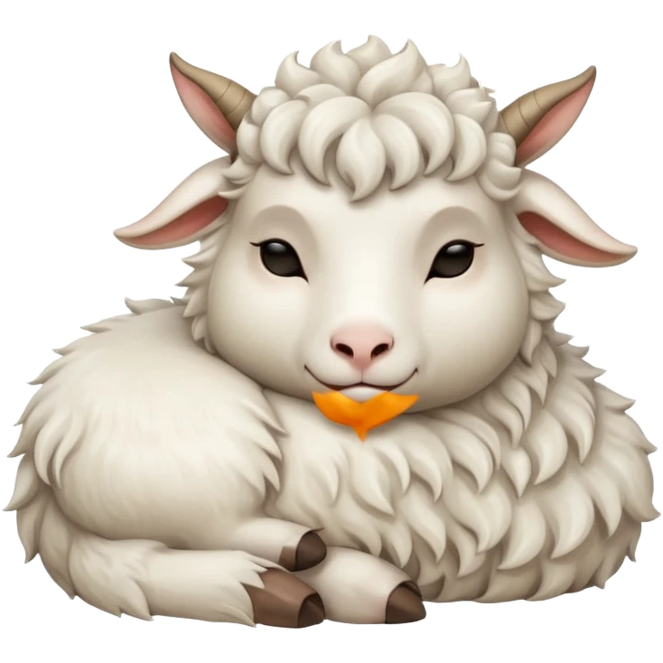 The sleeping goat emoji