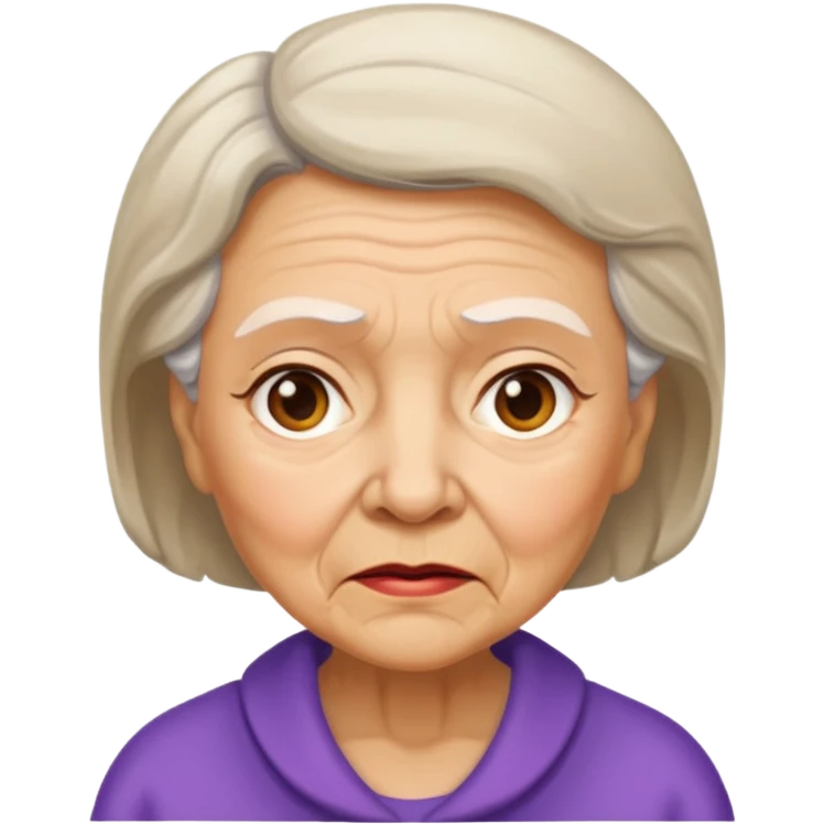 Grandmother with rude attitude  emoji