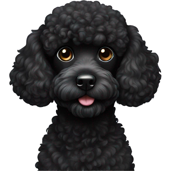 black poodle emoji
