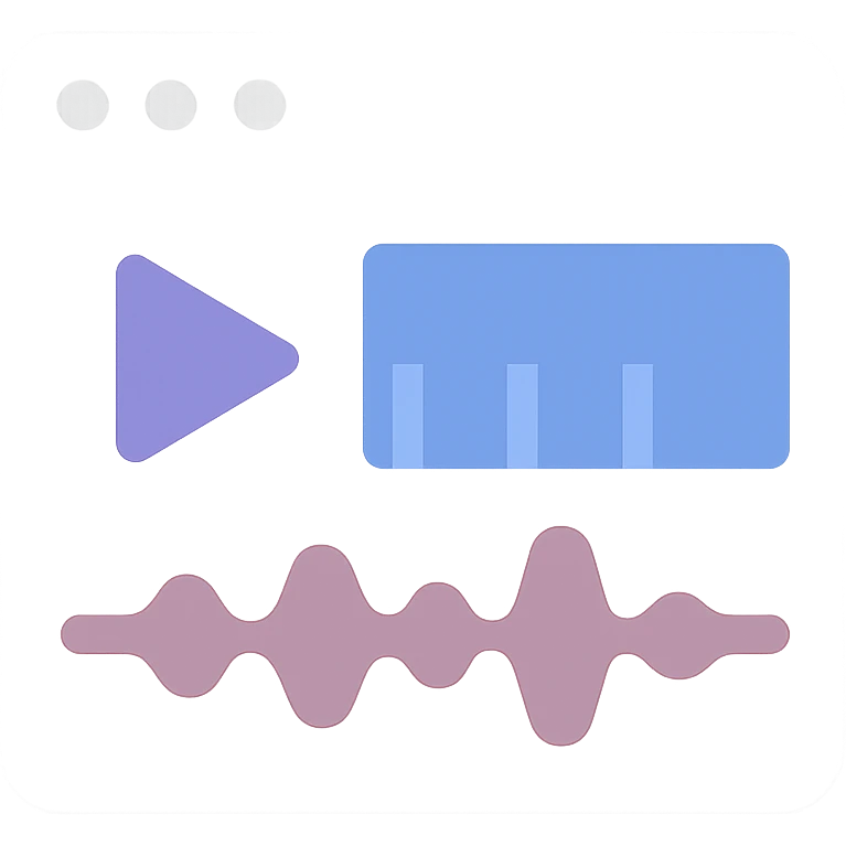 flat color minimal video editor icon, no text emoji