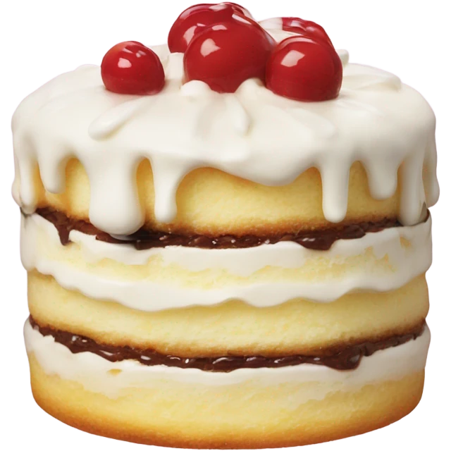 Cream cake oozing Creme  emoji