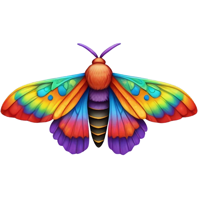 rainbow mothra emoji