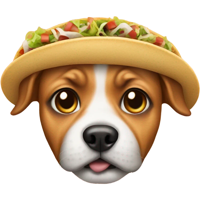 Dog with tacos emoji