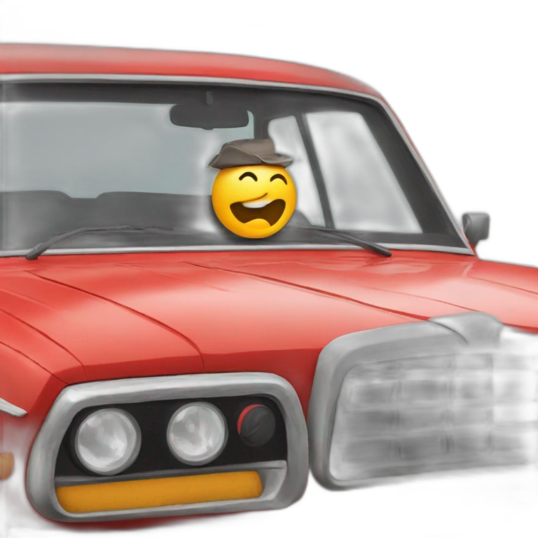 Staline avec une voiture emoji
