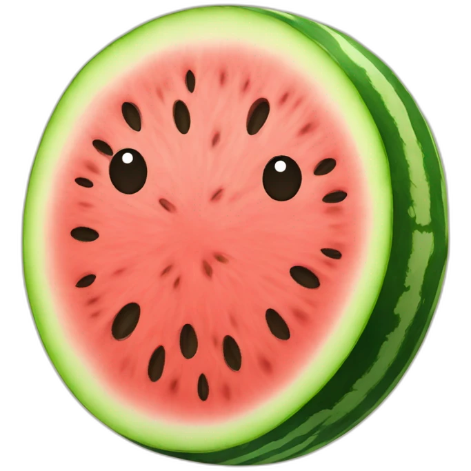 Circle watermelon emoji