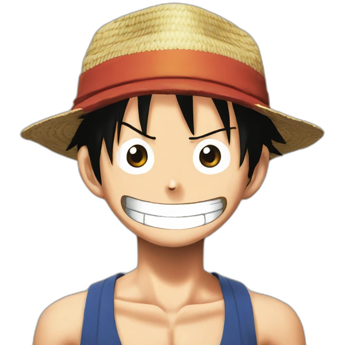Monkey d luffy one Piece emoji
