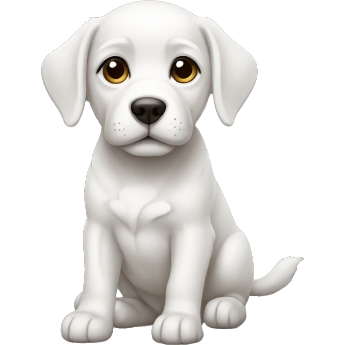 cachorro branco emoji