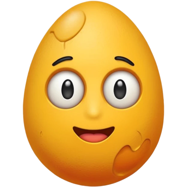 Dos huevos mezclados con el emoji de llorar emoji