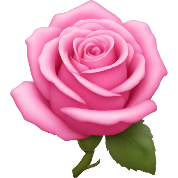 Pink rose emoji