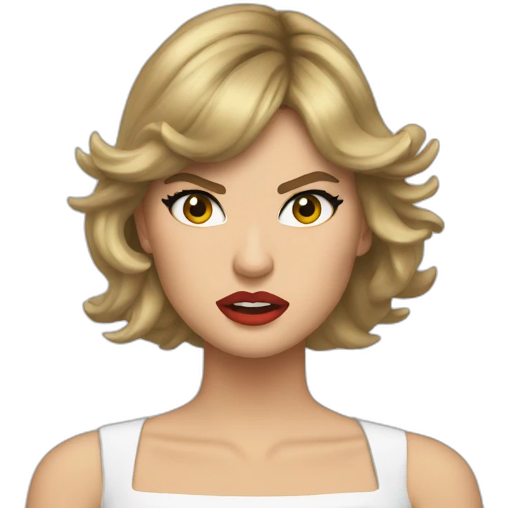 very angry taylor swift emoji