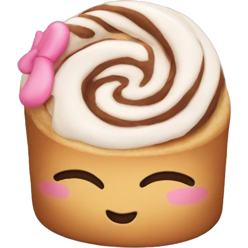 Cinaminroll with hello kitty emoji