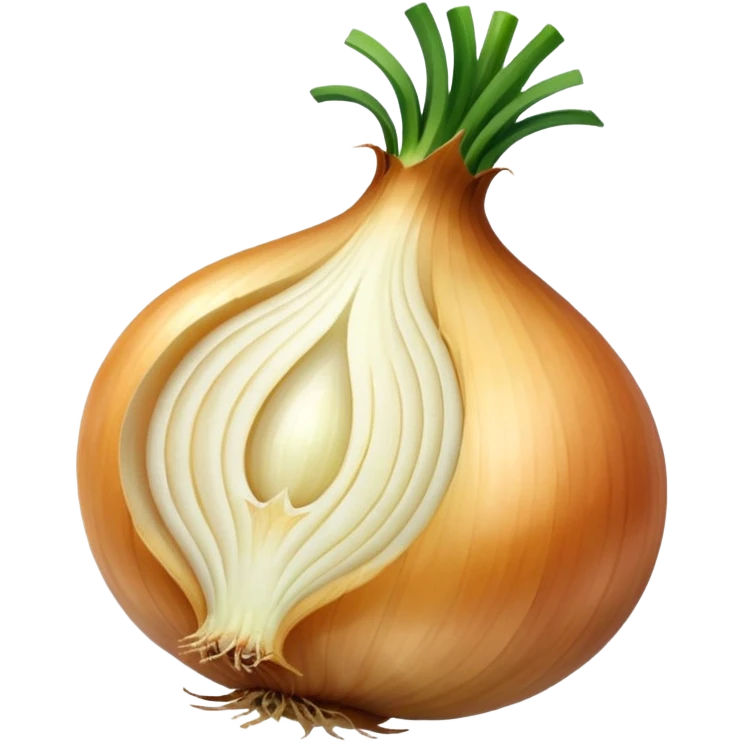 onion with cut piece emoji