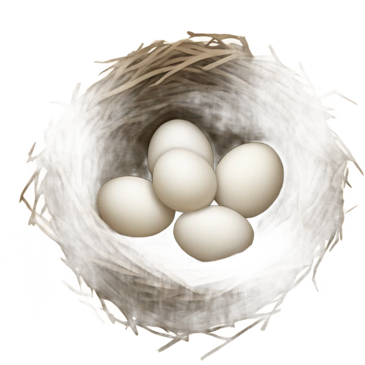 Nest with Eggs emoji