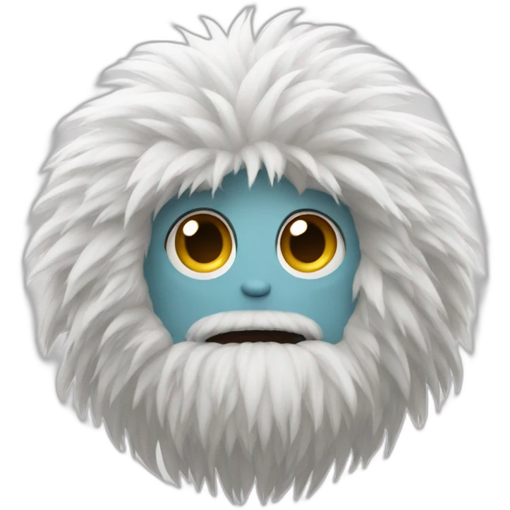 Caca sur Yeti emoji