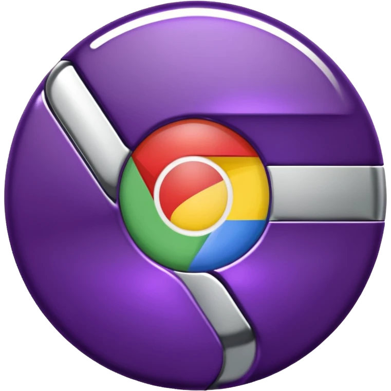 dark purple google chrome logo emoji