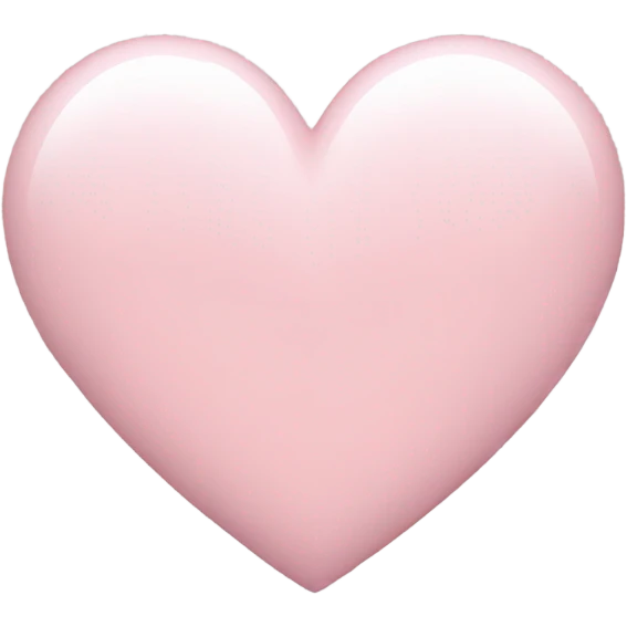 Light pink heart emoji emoji