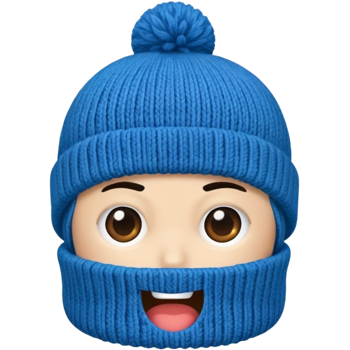 only a beanie, no person emoji