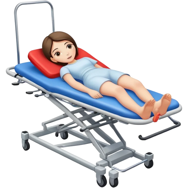 Girl on a stretcher emoji