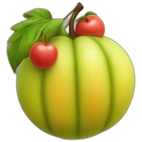 Juicy and stinky fruit emoji