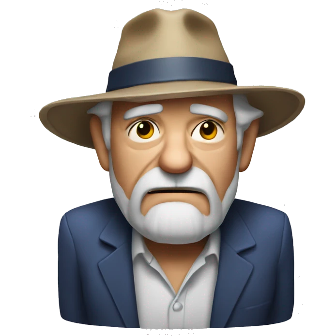 Grump old man in maga hat emoji