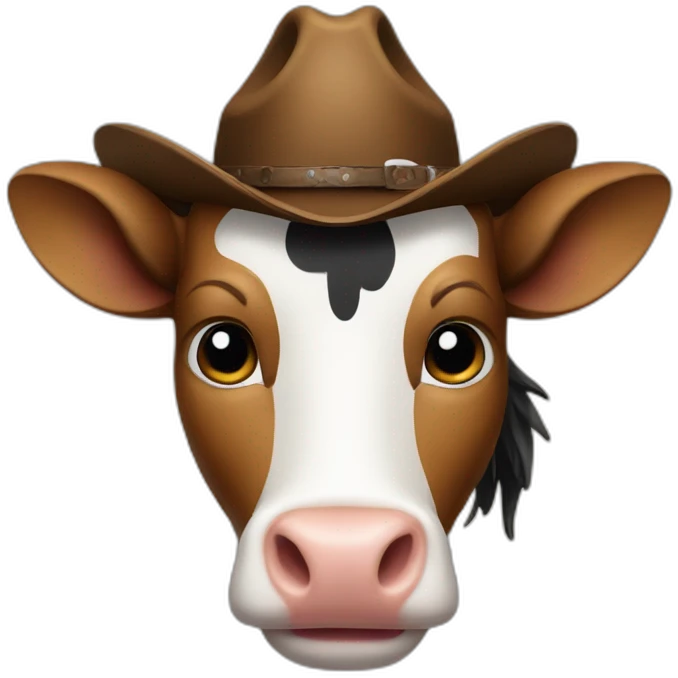 Pingouin cow boy emoji
