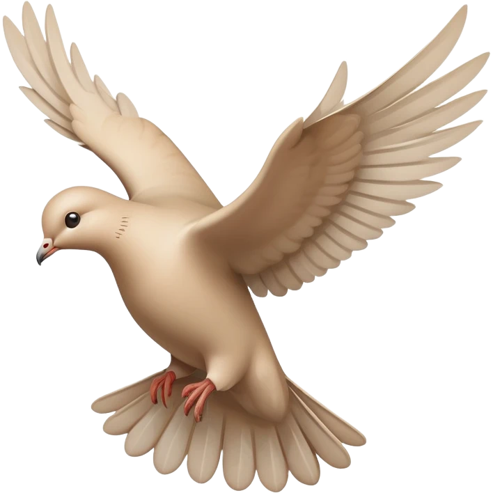 Beige Dove flyin emoji