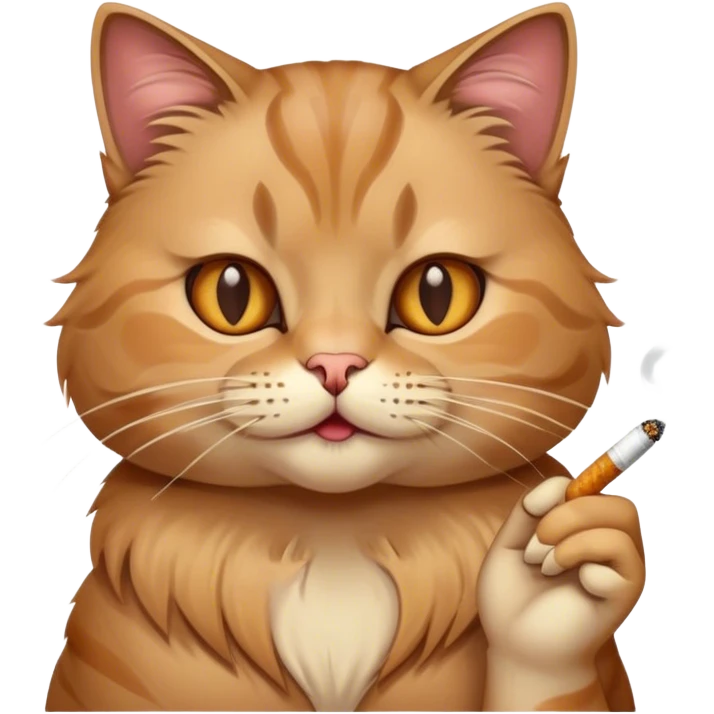 cat with cigarette emoji