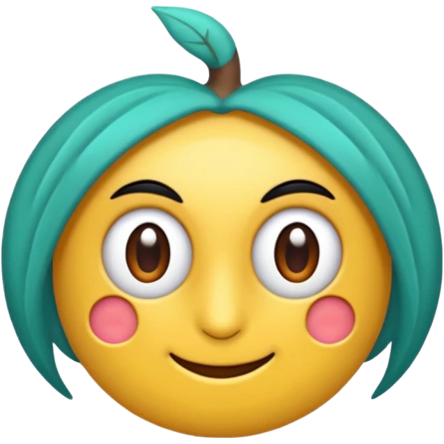İÇ içe girmiş Patlıcan ve şeftali emoji