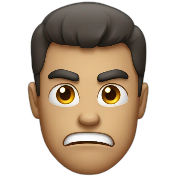 Angry and Happy at the same time emoji