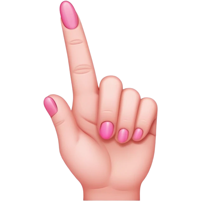 Pink middle finger  emoji