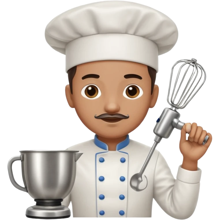chef holding mixer emoji