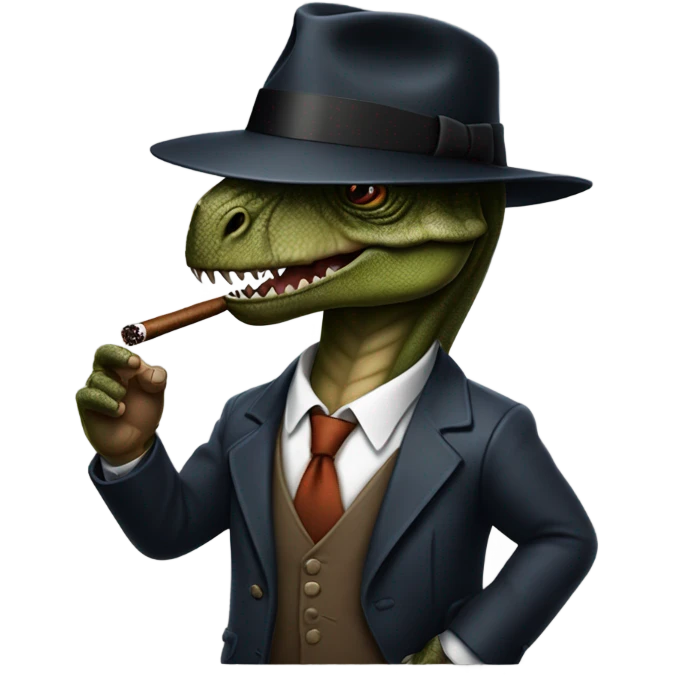 Gangster dinosaure  emoji