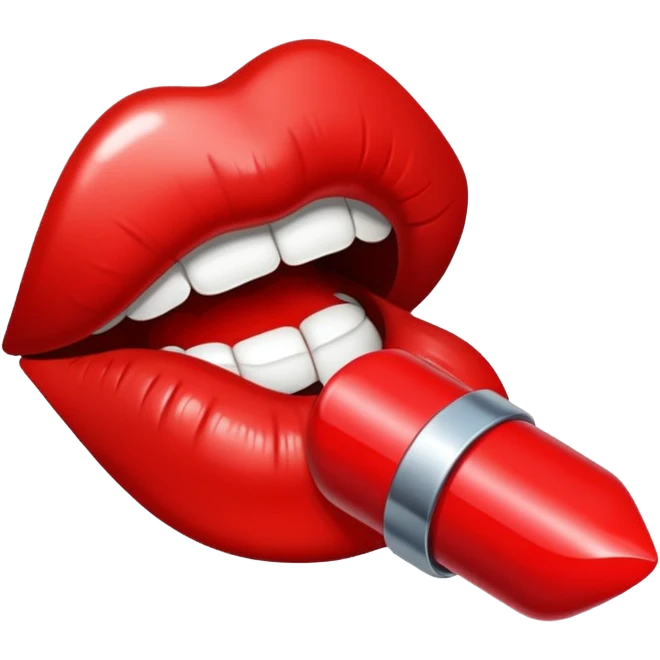 Lipstick mark kiss emoji