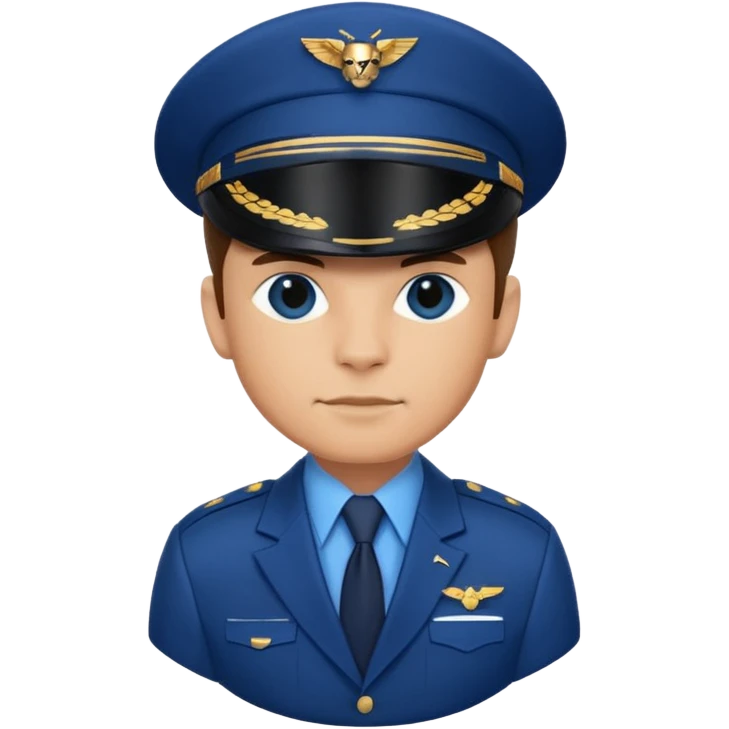 blue suited panther pilot emoji