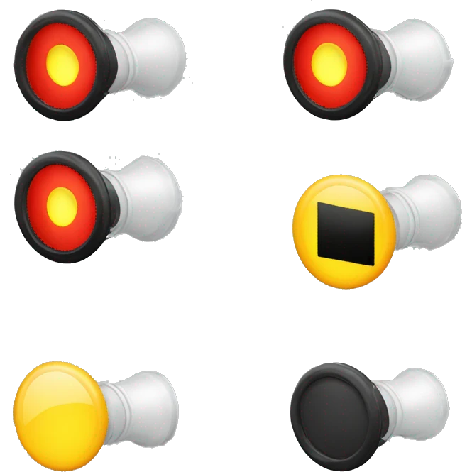 3 theater reflectors crossing lights minimalist emo emoji