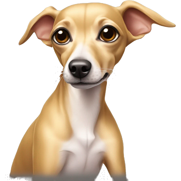 full body golden italian greyhound chihuahua emoji