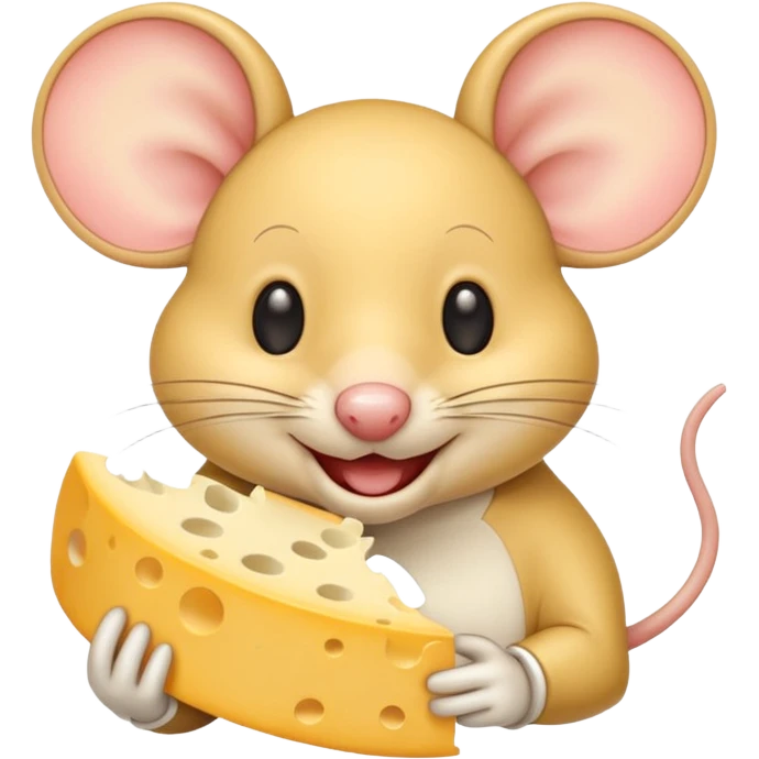 emoji di un topo che mangia il formaggio emoji