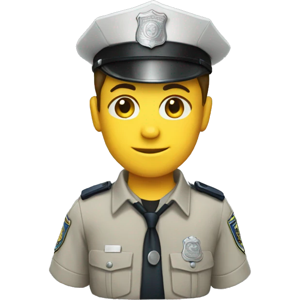 a police uniform clothes shirt emoji