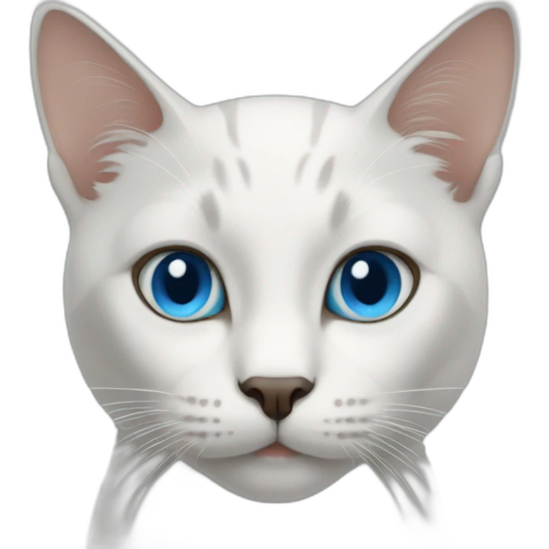 cat blue eyes emoji