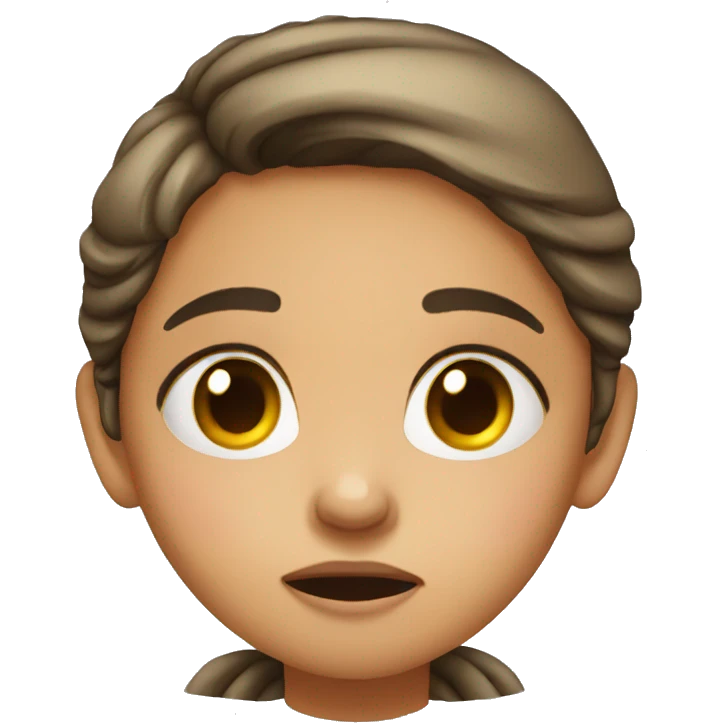 girl crying emoji
