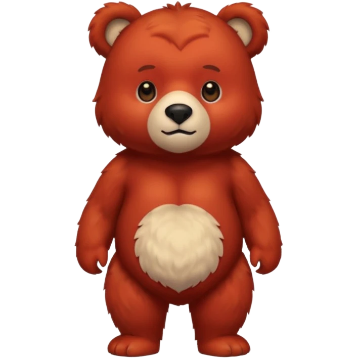 red bear emoji