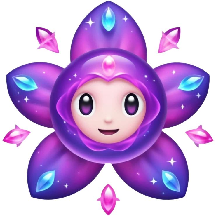 Pokemon legendary purple and pink cosmog emoji