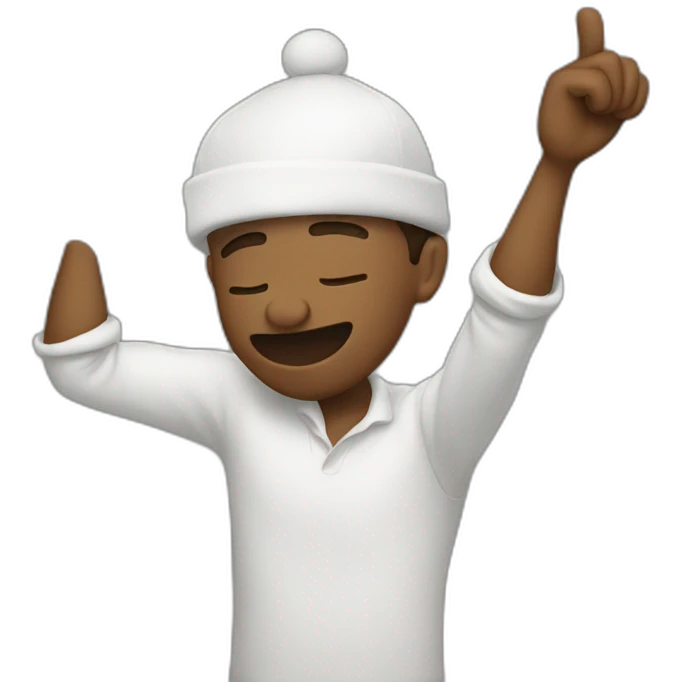 Homme qui dab emoji