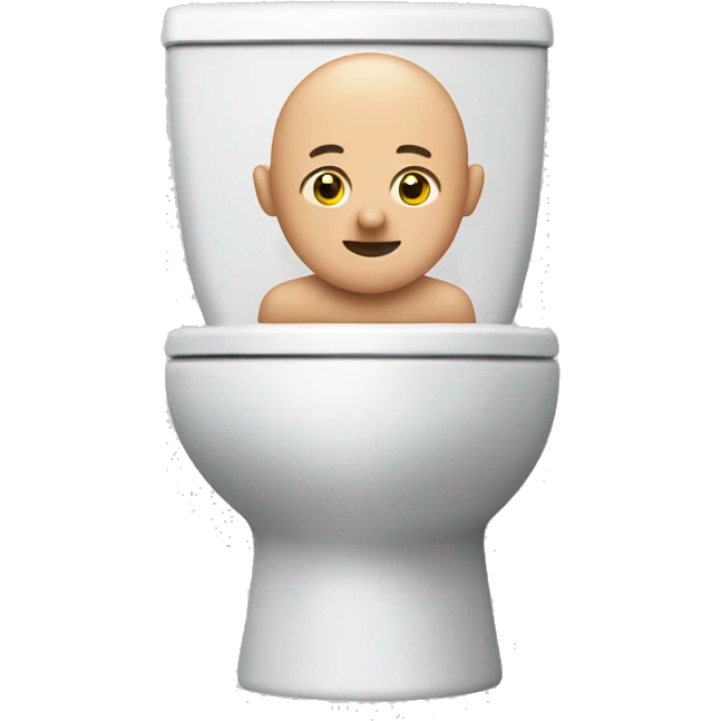 bald skibidi toilet emoji