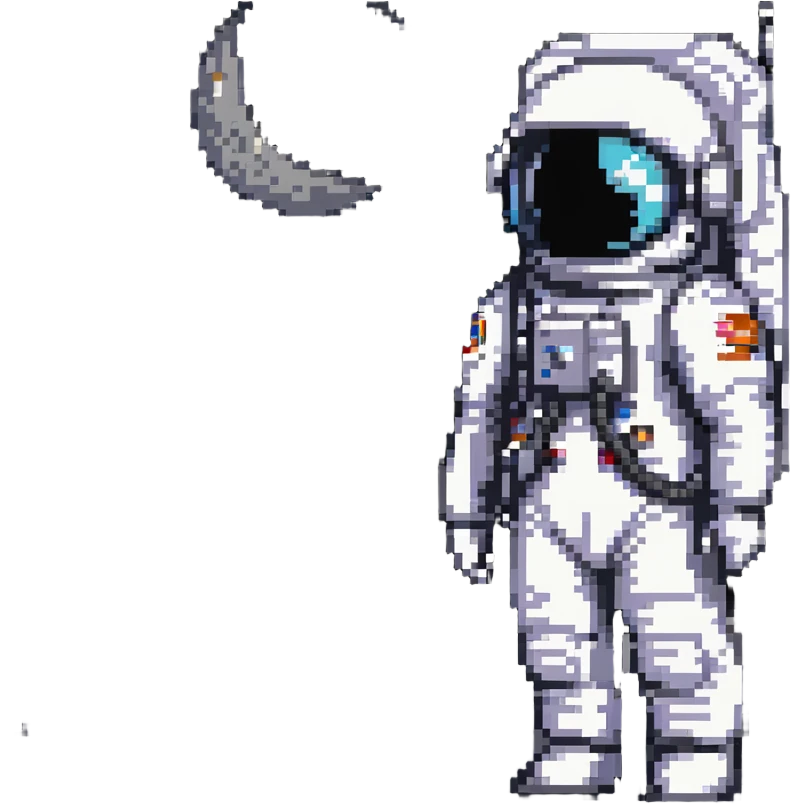 astronaut on the moon emoji