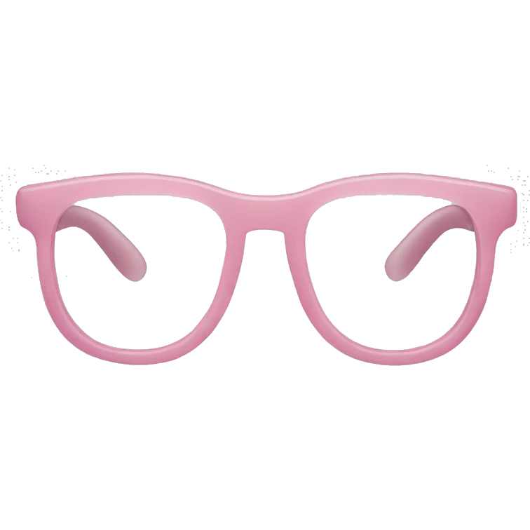 Light pink glasses emoji