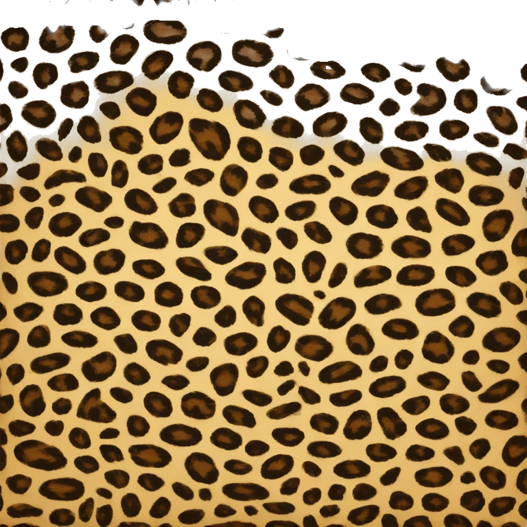 Leopard print phone emoji